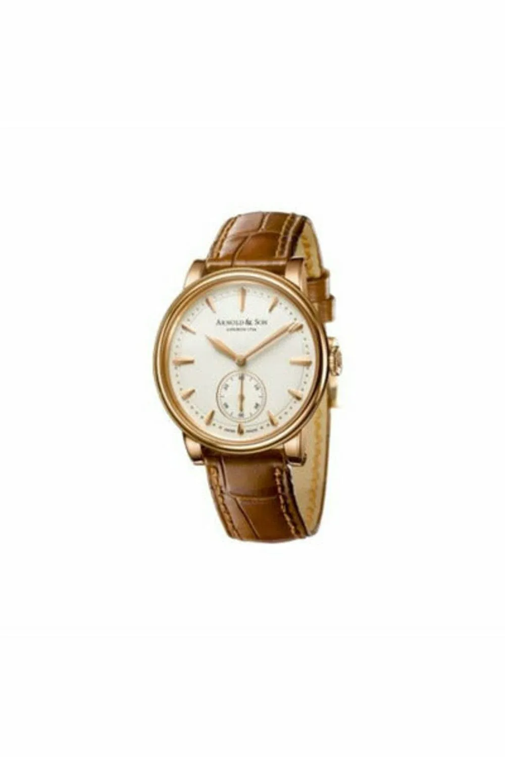 arnold & son hms limited edition of 100pcs 18kt rose gold 34mm ladies watch