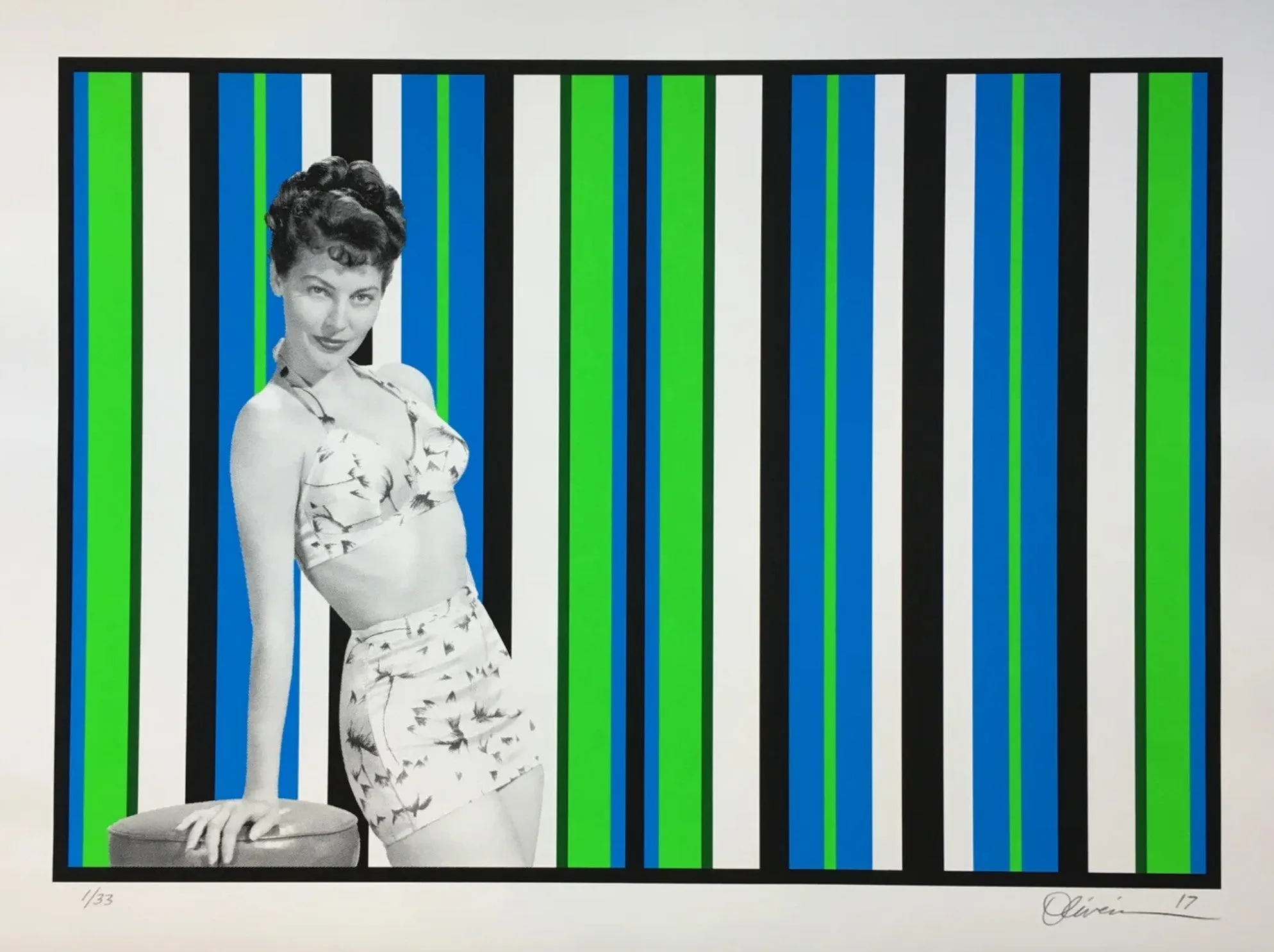 Beach Club Silkscreen Print by Tim Oliveira