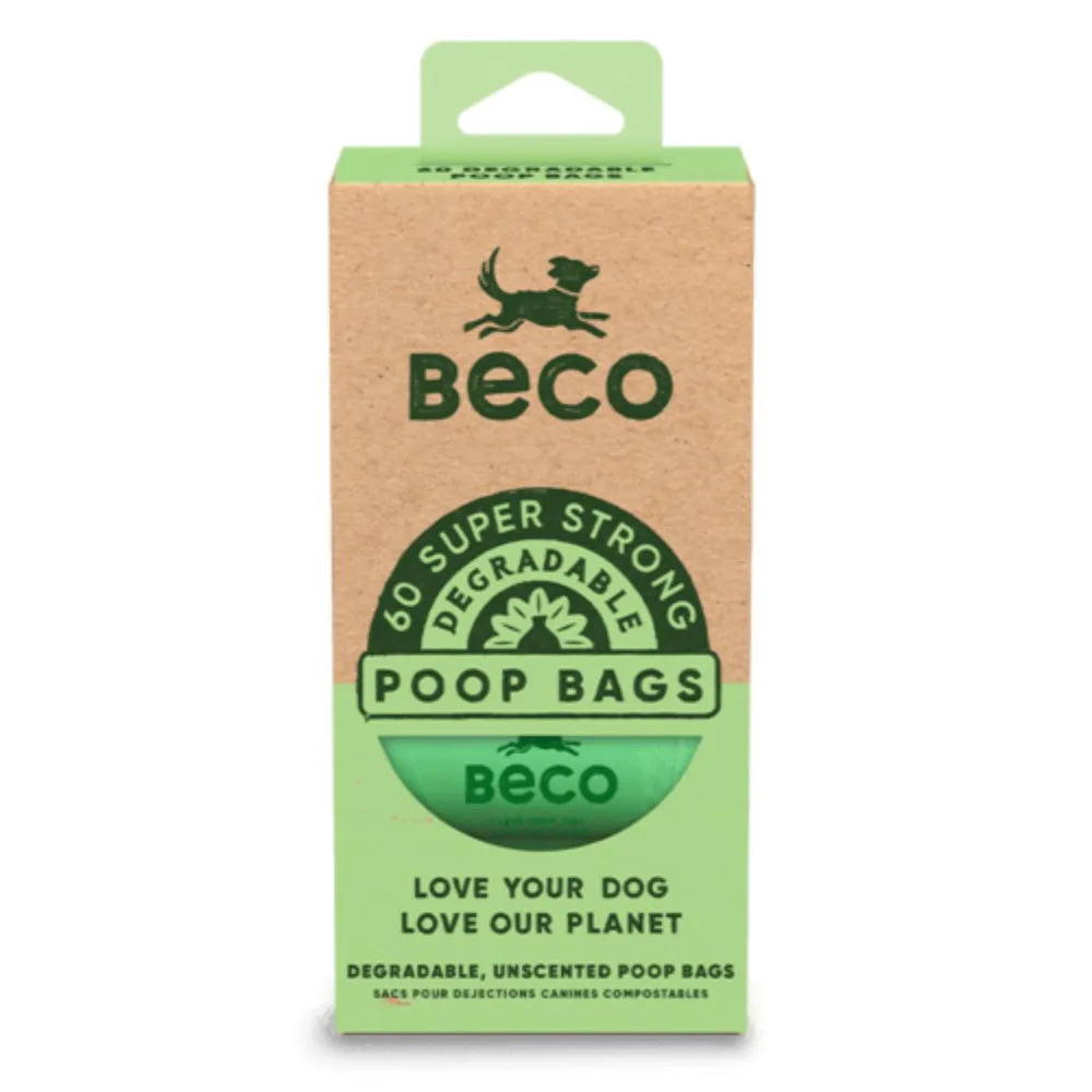 Beco Bags Travel Pack, Biodegradable, 60 Poop Bags