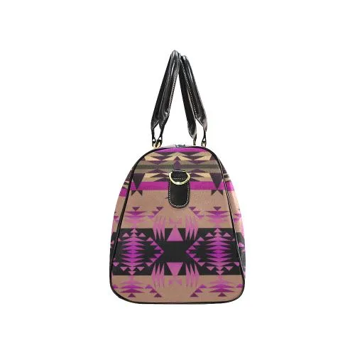 Between the Mountains Berry Waterproof Travel Bag