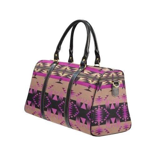 Between the Mountains Berry Waterproof Travel Bag