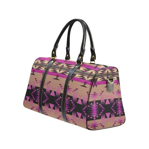 Between the Mountains Berry Waterproof Travel Bag