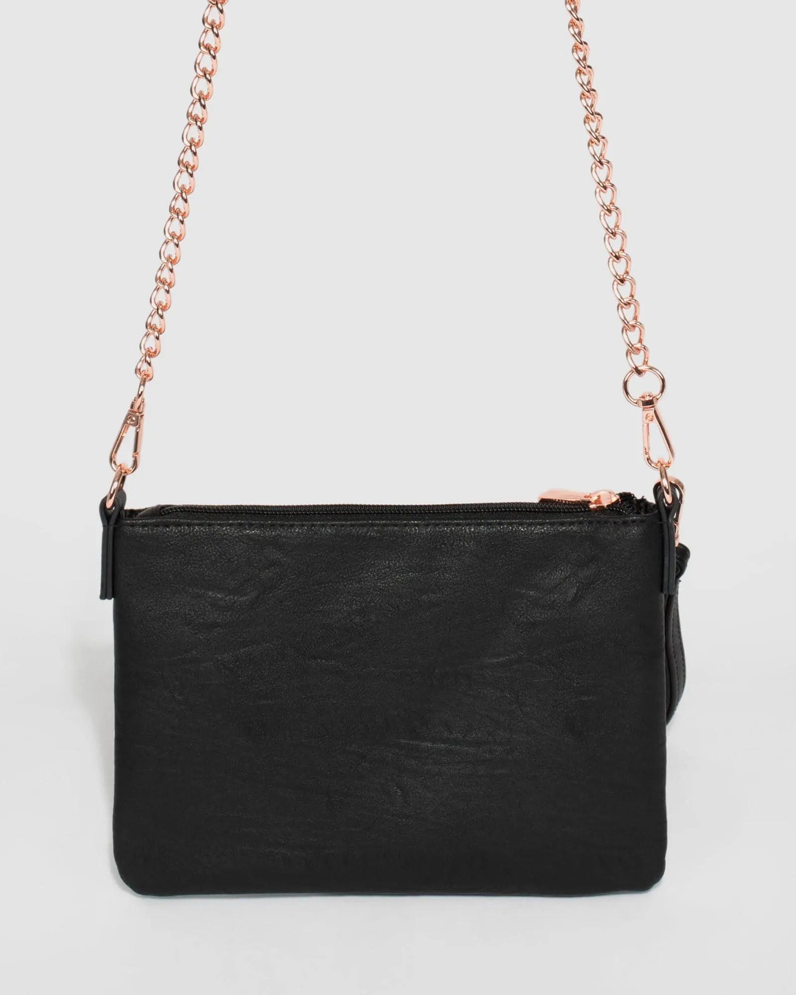 Black Square Quilt Crossbody Bag