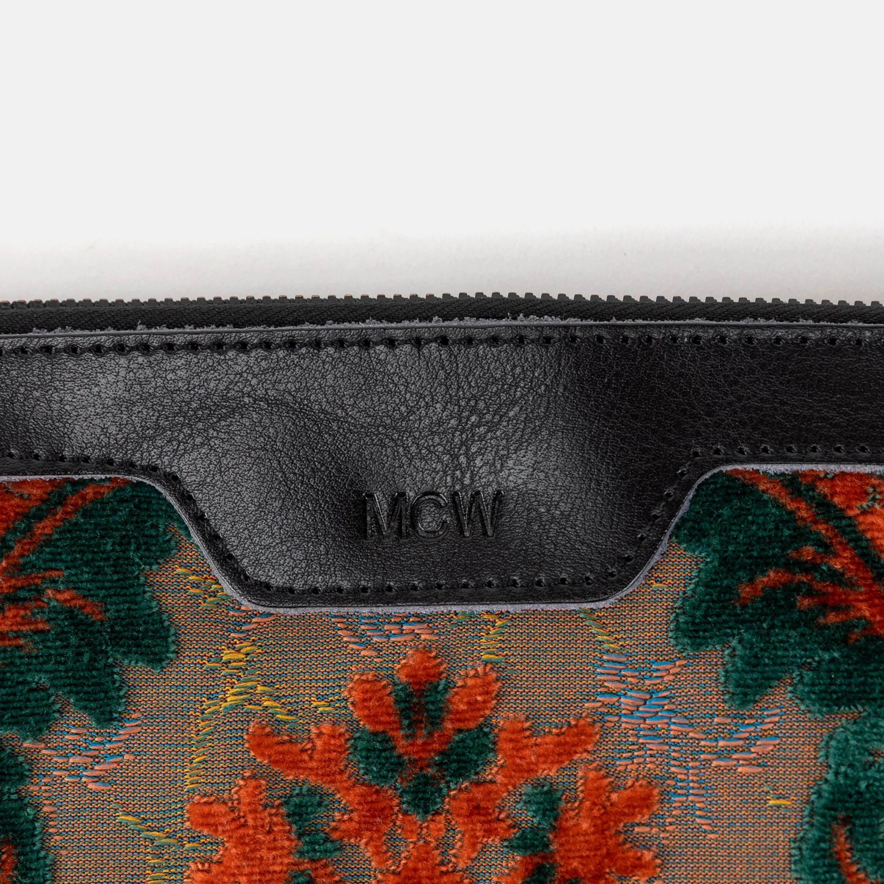 Burnout Velvet Revival Jade Wristlet Clutch