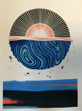 Burrard Arts Foundation BAF 2014 Silkscreen Print by Erik Otto