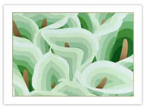 Calla Earth Oversized Silkscreen Print by Jet Martinez