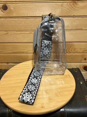 Clear Sling Bag - Black / Grey Strap
