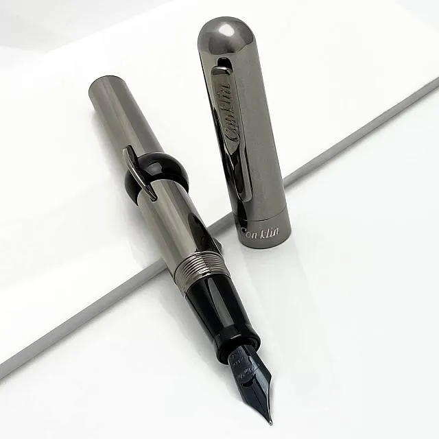 Conklin Mark Twain Crescent Filler 1898 Fountain Pen Limited Edition Gunmetal