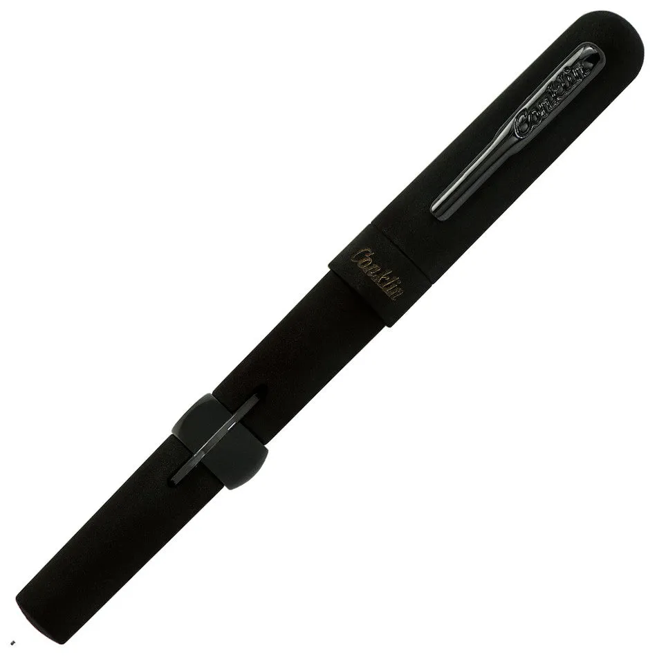 Conklin Mark Twain Crescent Filler 1898 Fountain Pen Limited Edition Superblack Gunmetal