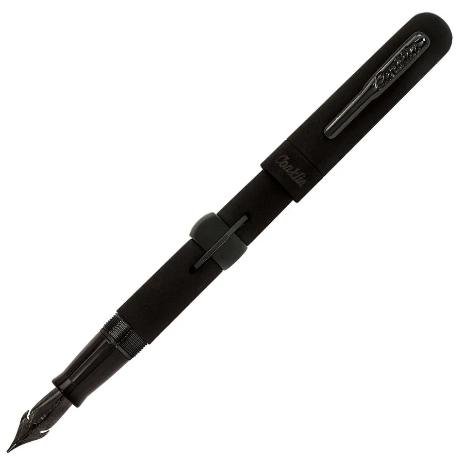 Conklin Mark Twain Crescent Filler 1898 Fountain Pen Limited Edition Superblack Gunmetal