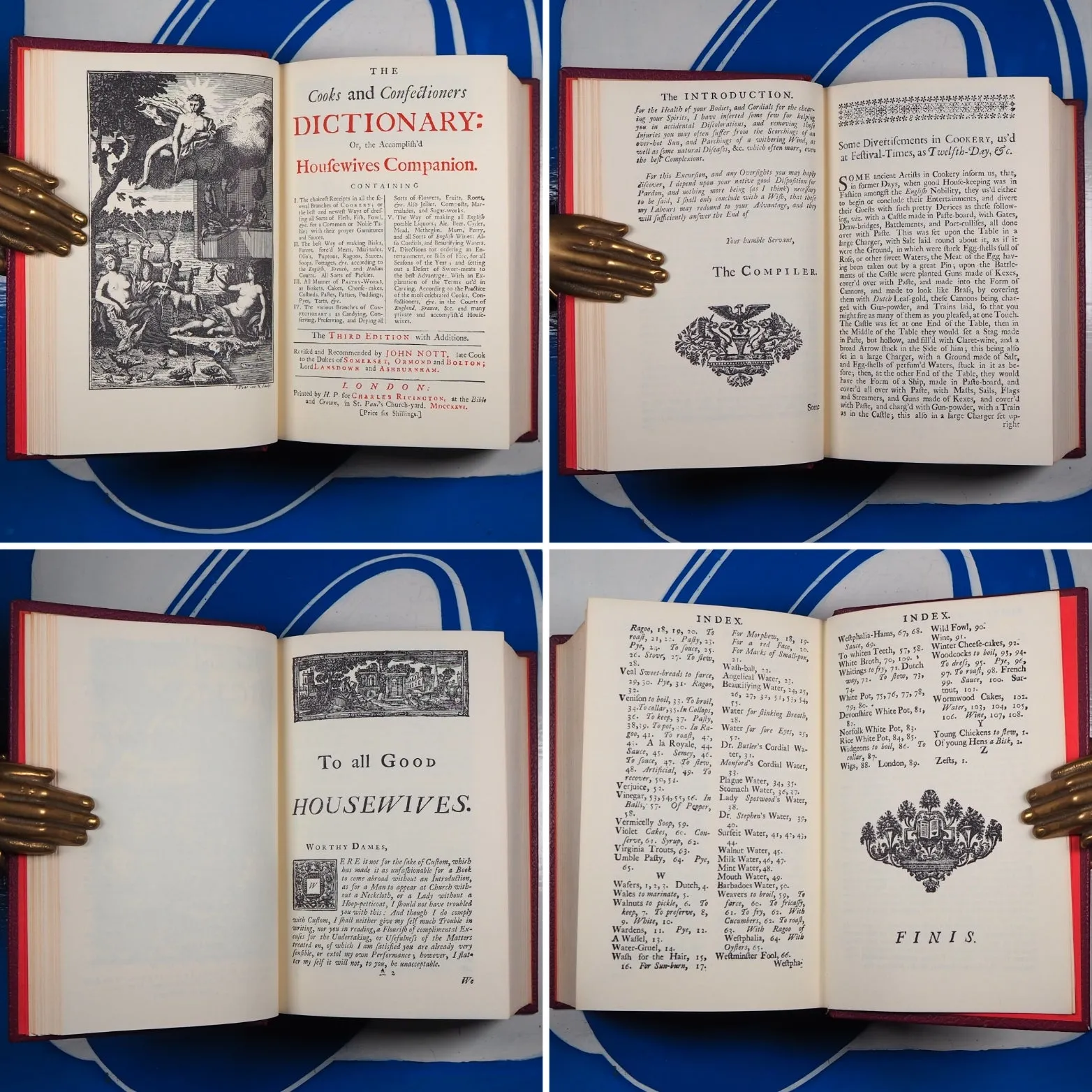 Cooks And Confectioners Dictionary 1726 : Introduction And Glossary By Elizabeth David. >>DE LUXE BINDING<< Nott, John. Publication Date: 1980 Condition: Near Fine