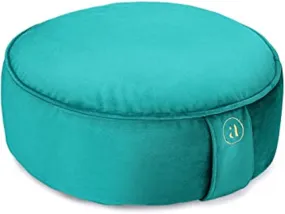 Cushion Round Velvet Emerald