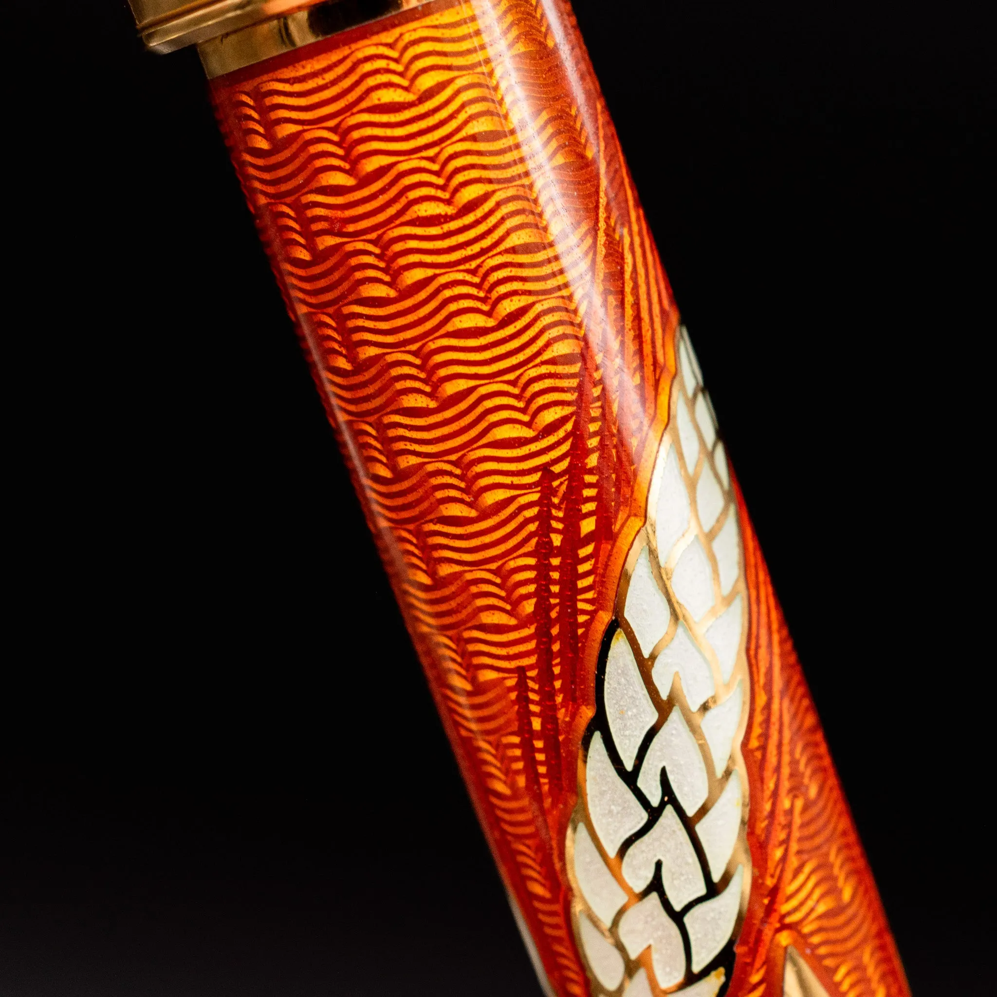 David Oscarson Harvest Fountain Pen - Amber