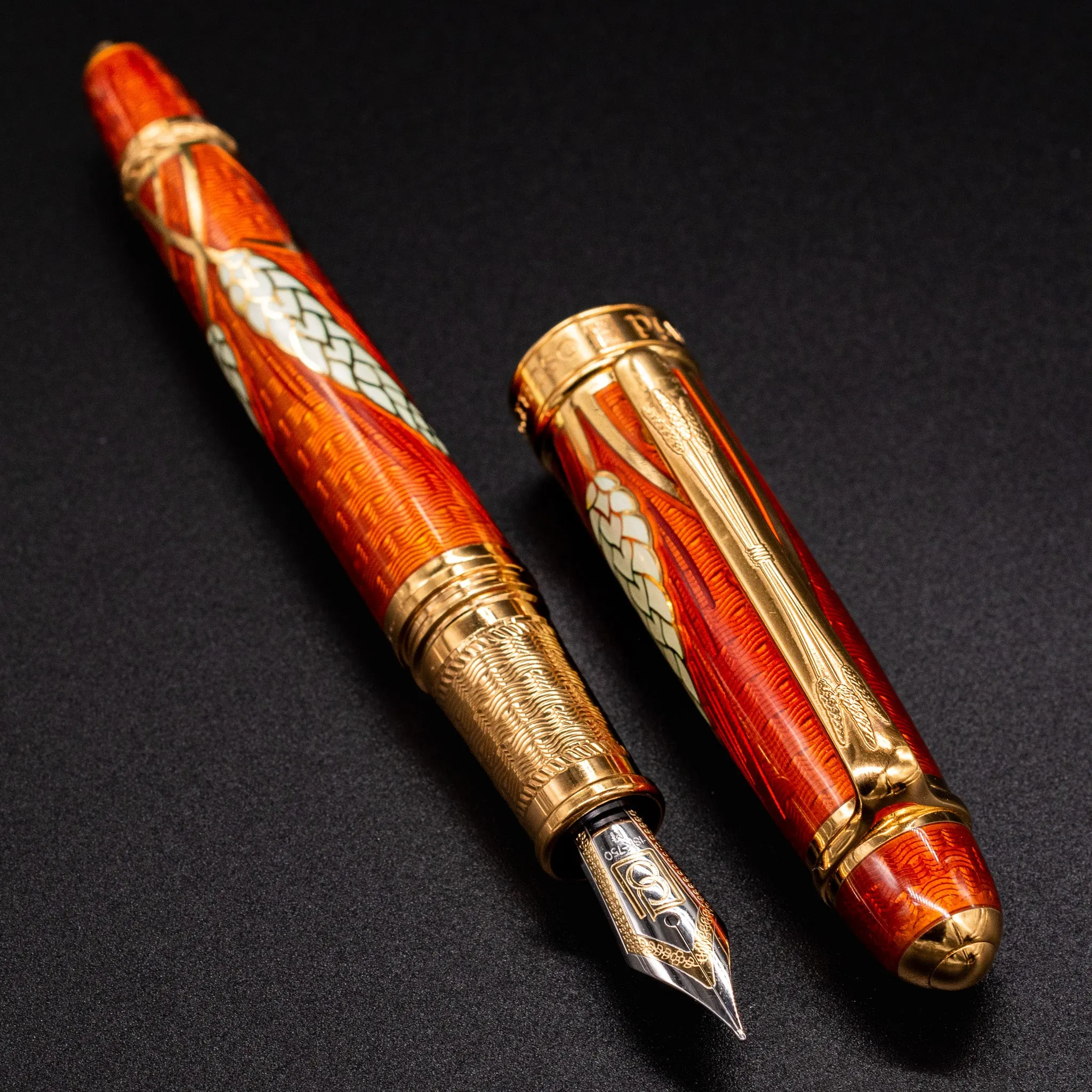 David Oscarson Harvest Fountain Pen - Amber