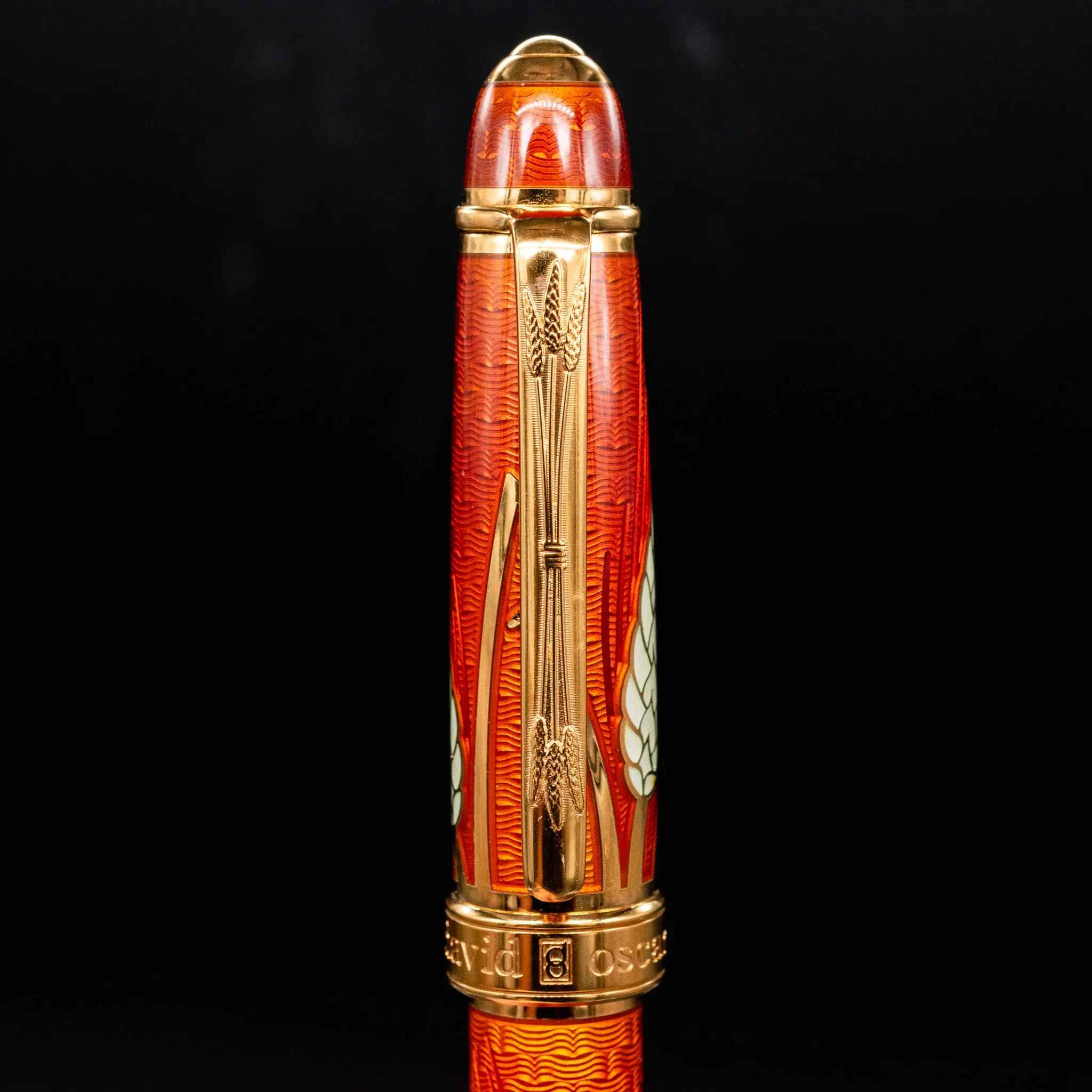 David Oscarson Harvest Fountain Pen - Amber