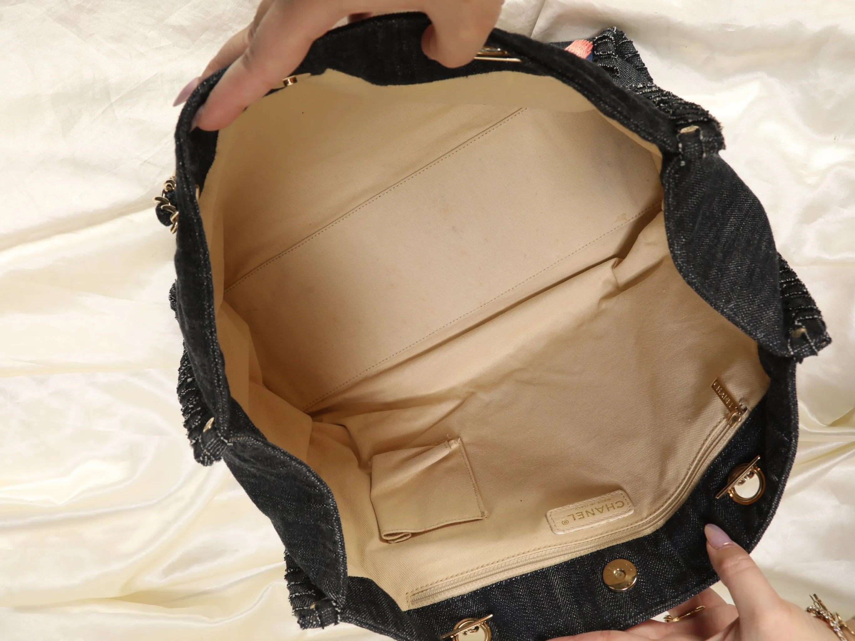 Extremely Rare Limited Edition CL Denim Embroidered Tote