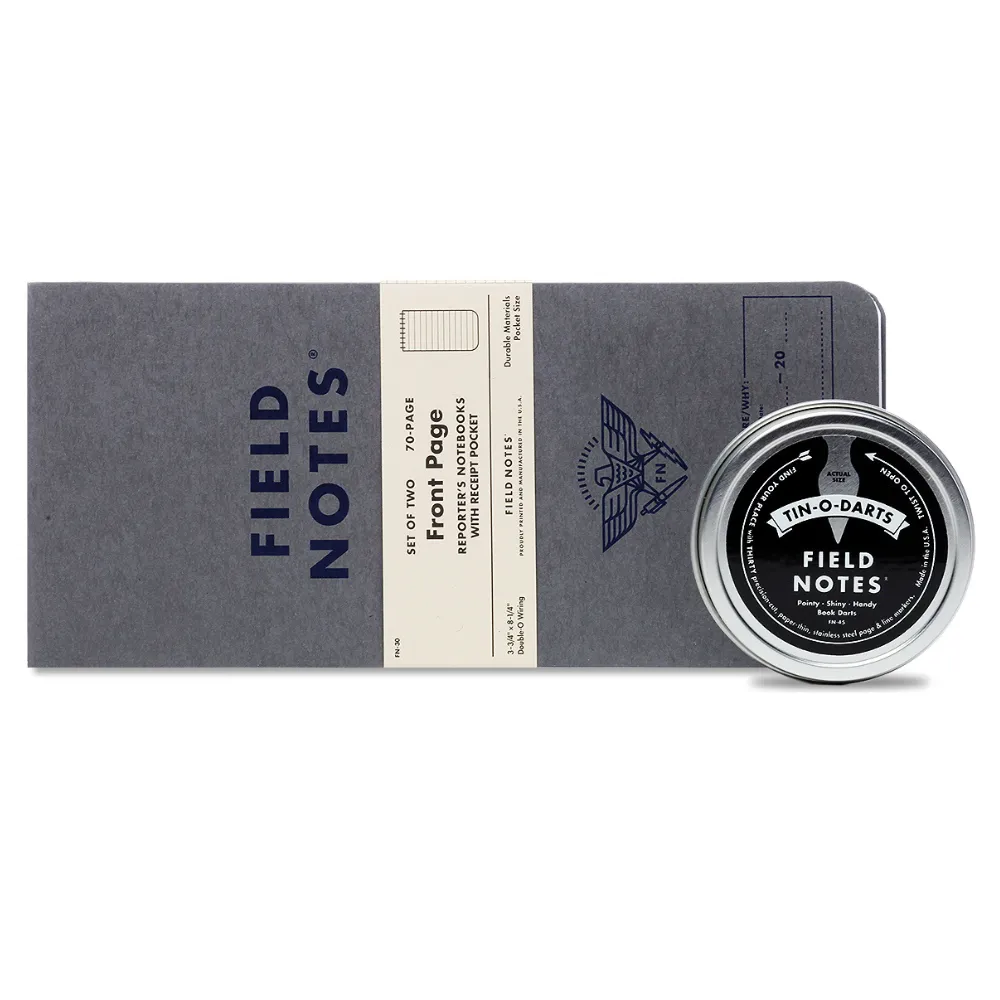 Field Notes Precision-Cut Steel Tin-O-Darts [30 Page/Line Markers]