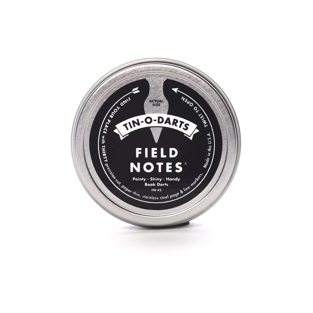 Field Notes Precision-Cut Steel Tin-O-Darts [30 Page/Line Markers]