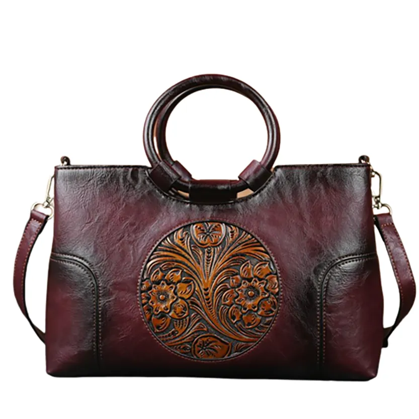 Funki Buys | Bags | Handbags | Women's Embossed Retro Bags