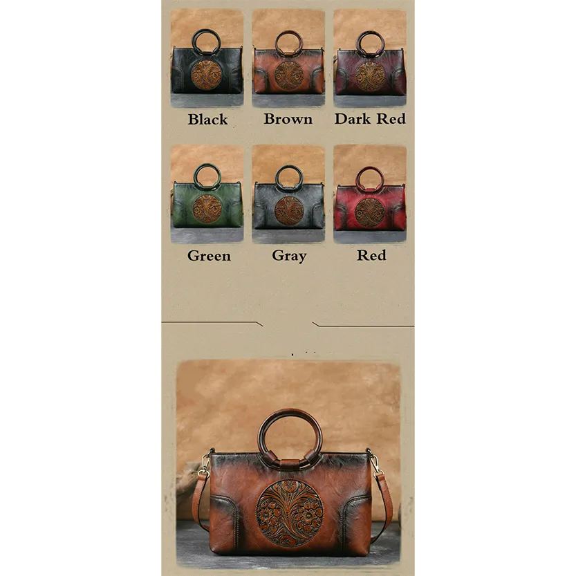 Funki Buys | Bags | Handbags | Women's Embossed Retro Bags