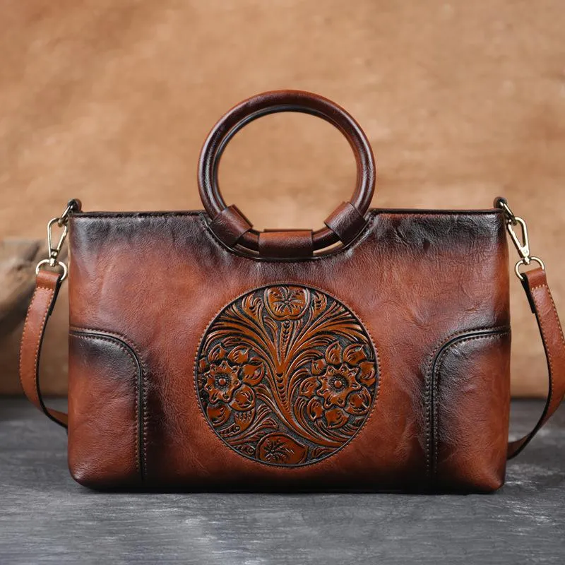 Funki Buys | Bags | Handbags | Women's Embossed Retro Bags