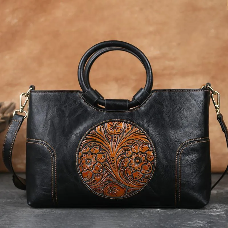Funki Buys | Bags | Handbags | Women's Embossed Retro Bags