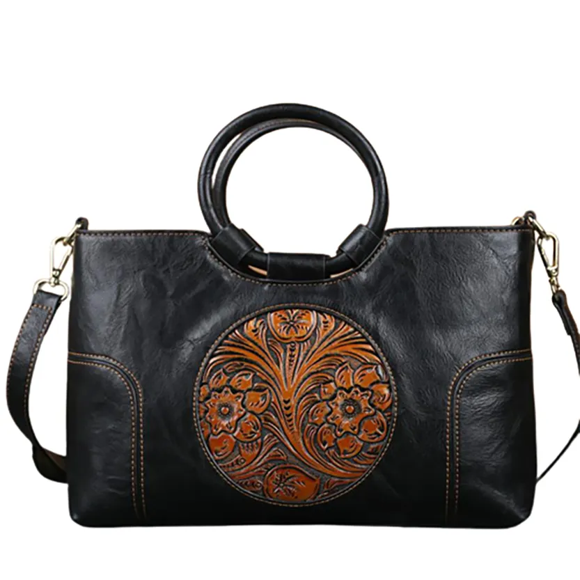 Funki Buys | Bags | Handbags | Women's Embossed Retro Bags