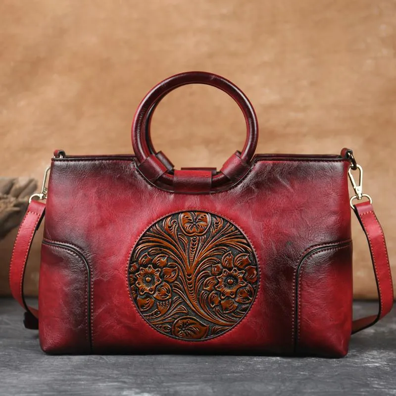 Funki Buys | Bags | Handbags | Women's Embossed Retro Bags