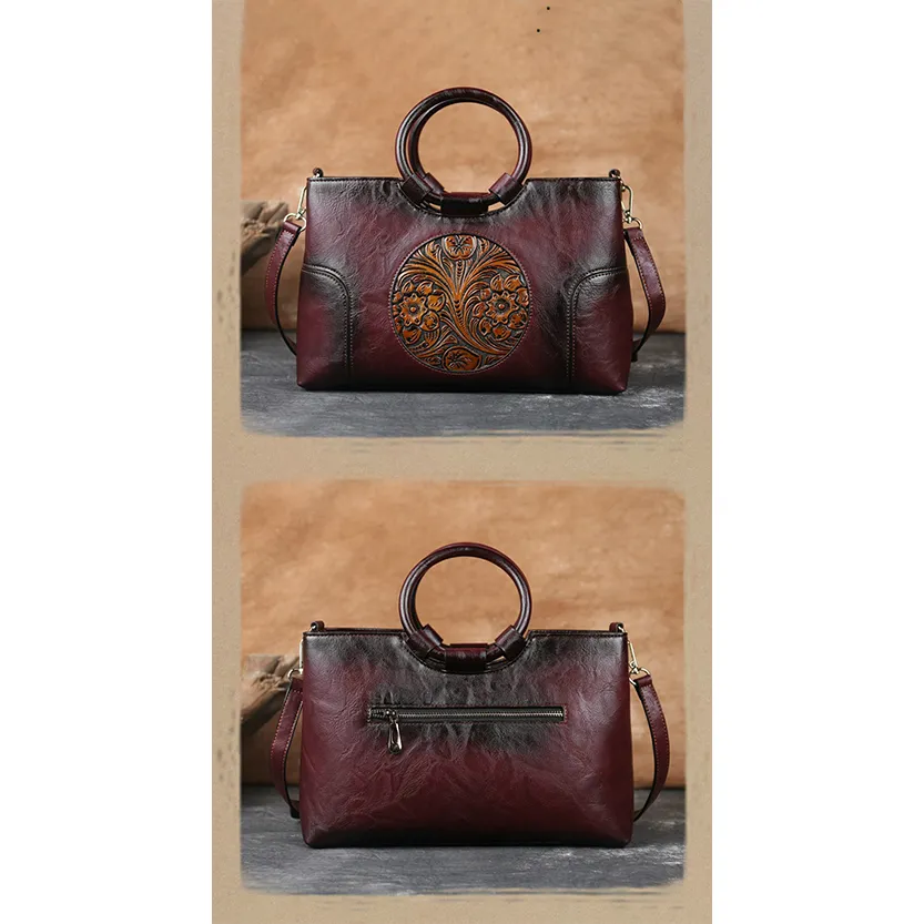 Funki Buys | Bags | Handbags | Women's Embossed Retro Bags