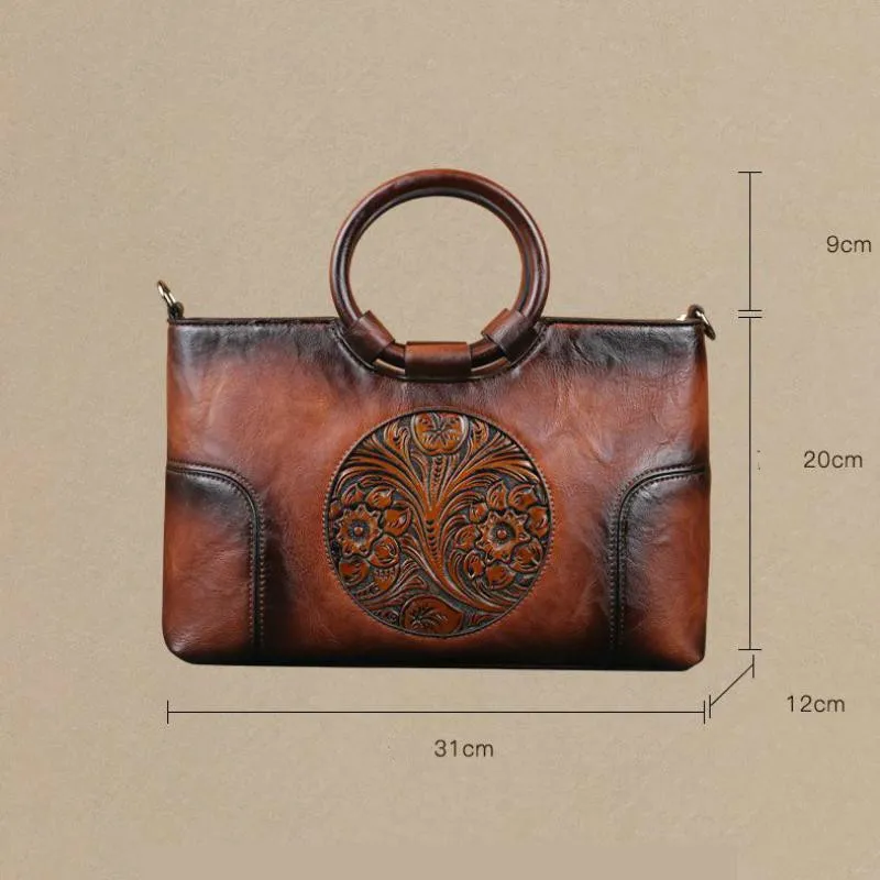 Funki Buys | Bags | Handbags | Women's Embossed Retro Bags