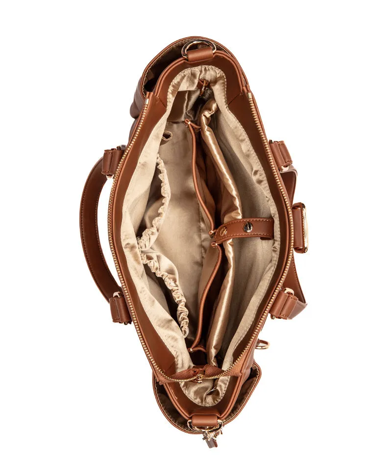 Gemini Mini Convertible Backpack - Caramel