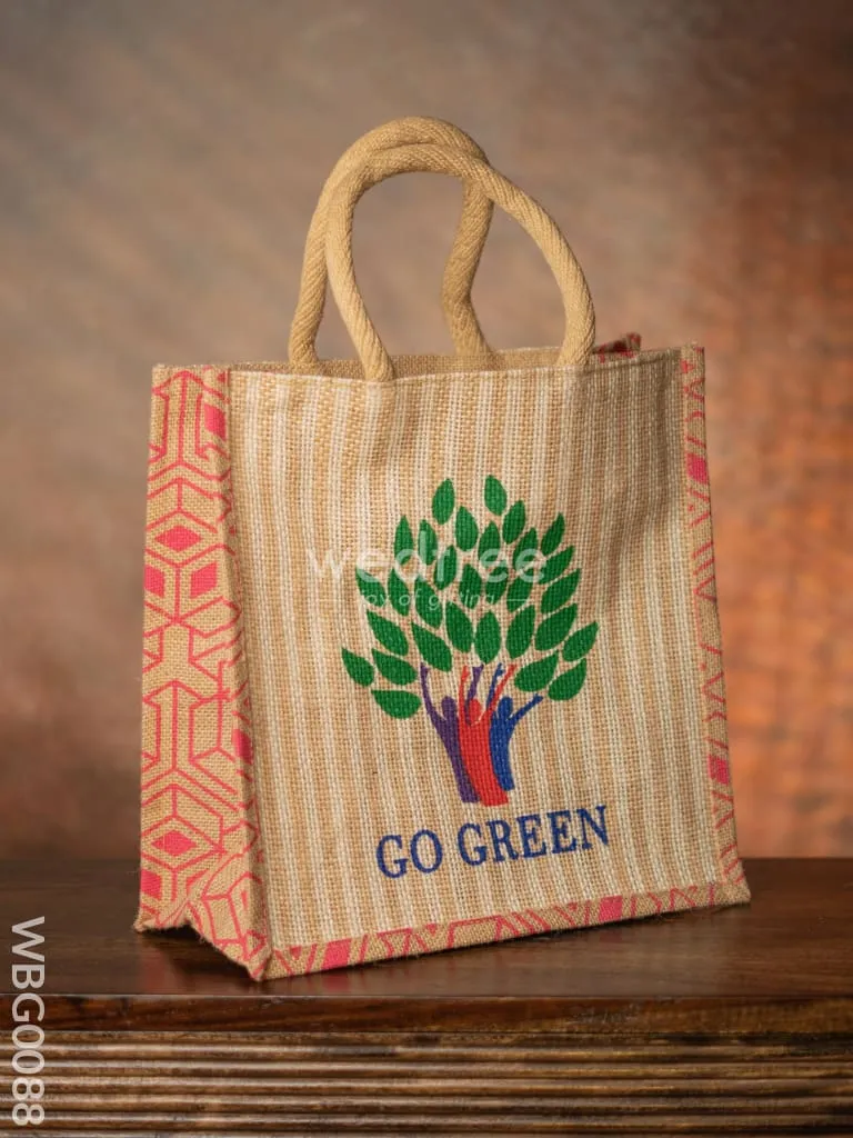 Go Green - Eco Friendly Jute Bag - WBG0088