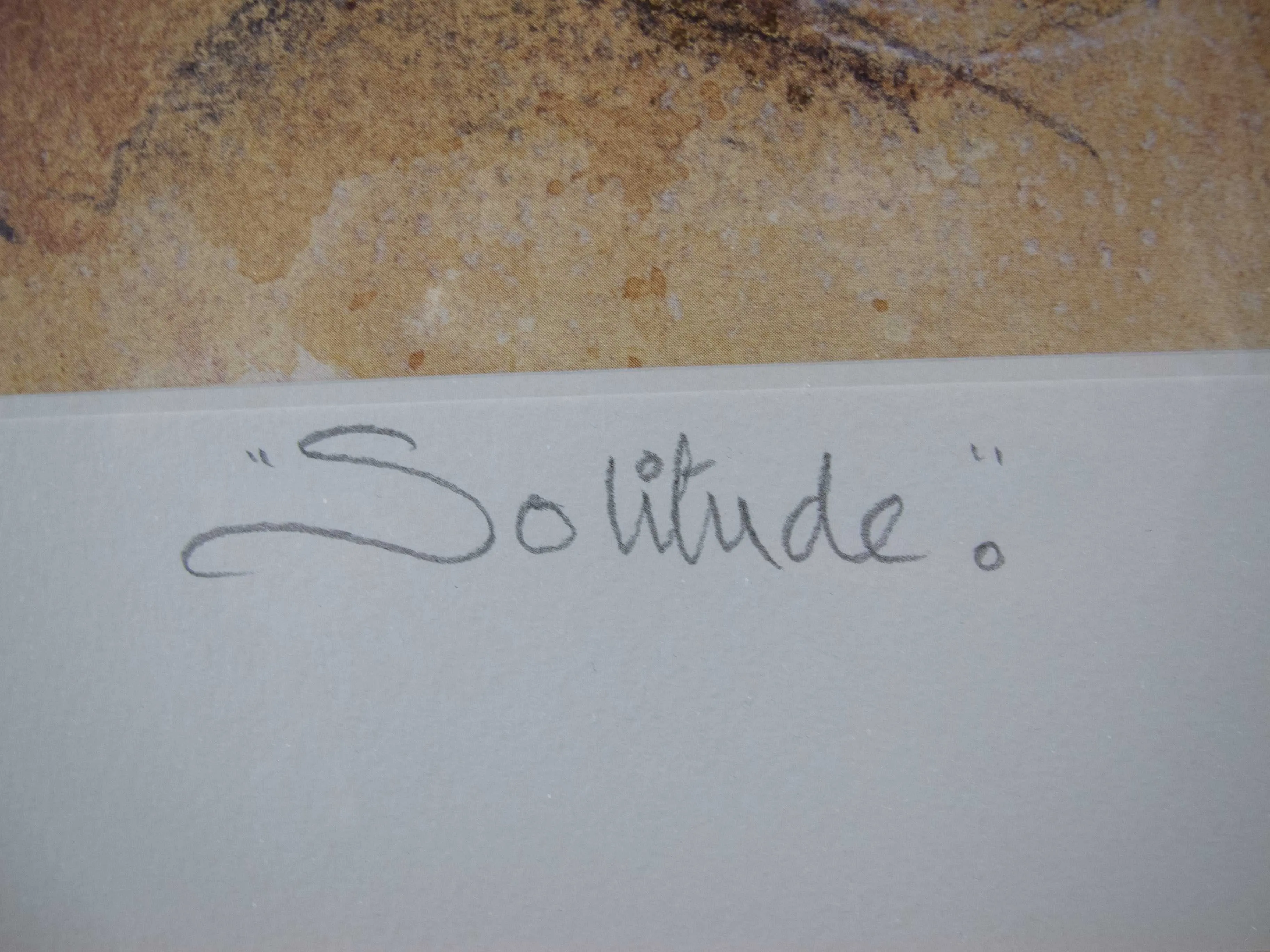 Joy Kirton Smith, 'Solitude'. Scarce Signed Limited Edition Print. No. 269 of 600.