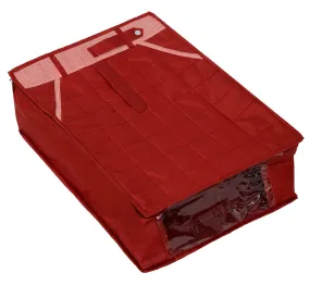 Kuber Industries Parachute Pant/Trouser Organizer Cover Storage Bag (Maroon)-HS_38_KUBMART21199, Pack of 1