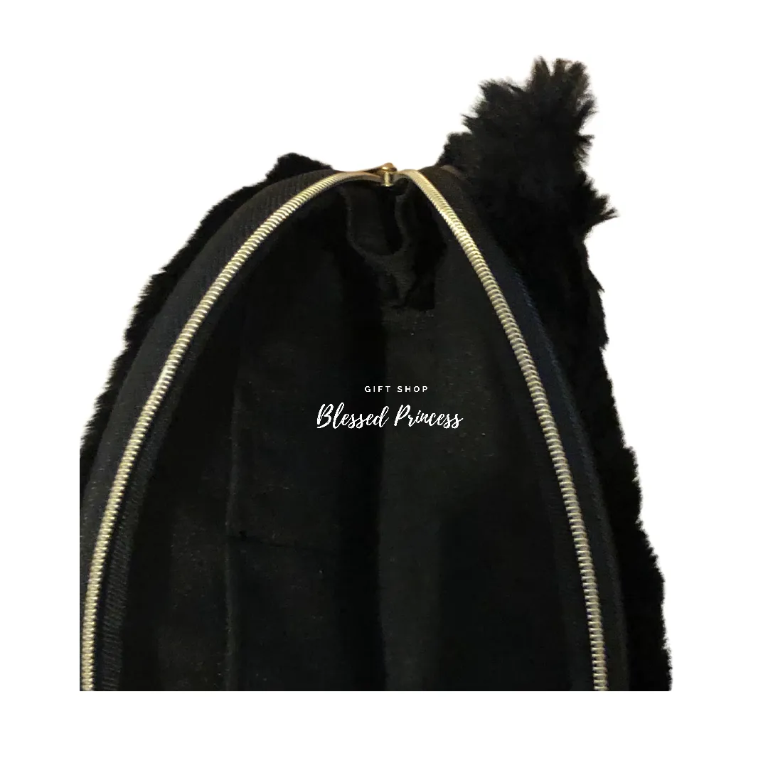 Kuromi Pouch with Plush material