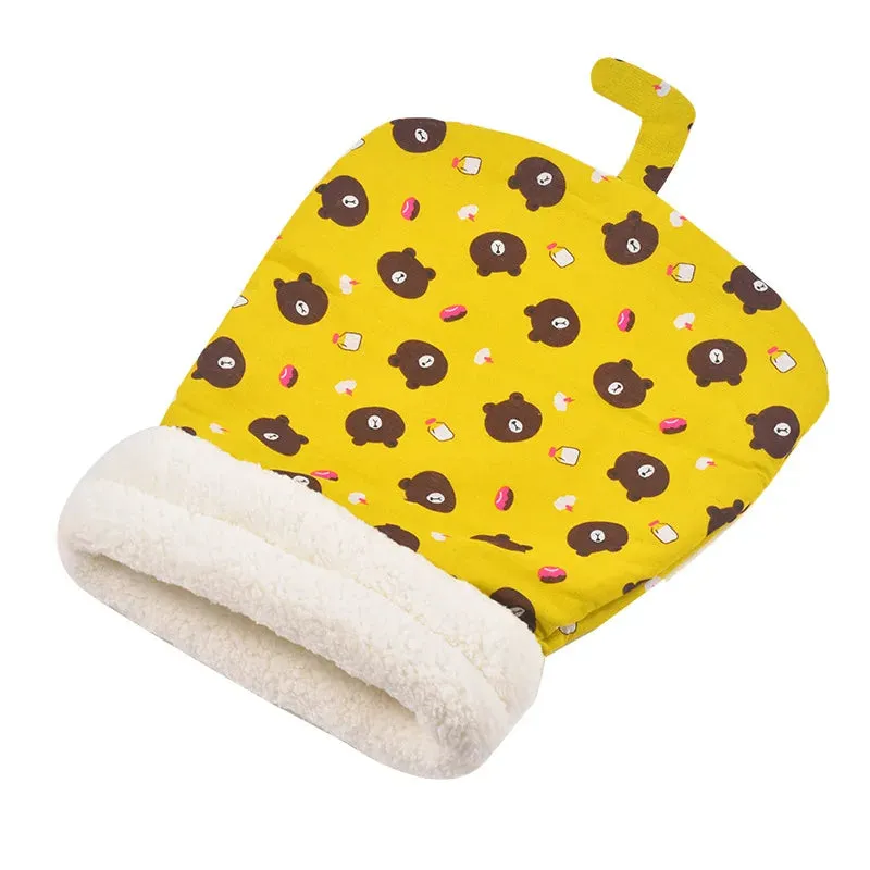 Lamb Plush Thickened Pocket - New Winter Linen Sleeping Bag Cat Nest - Cartoon Cat Sleeping Bag - Limited Winter Cat Nest