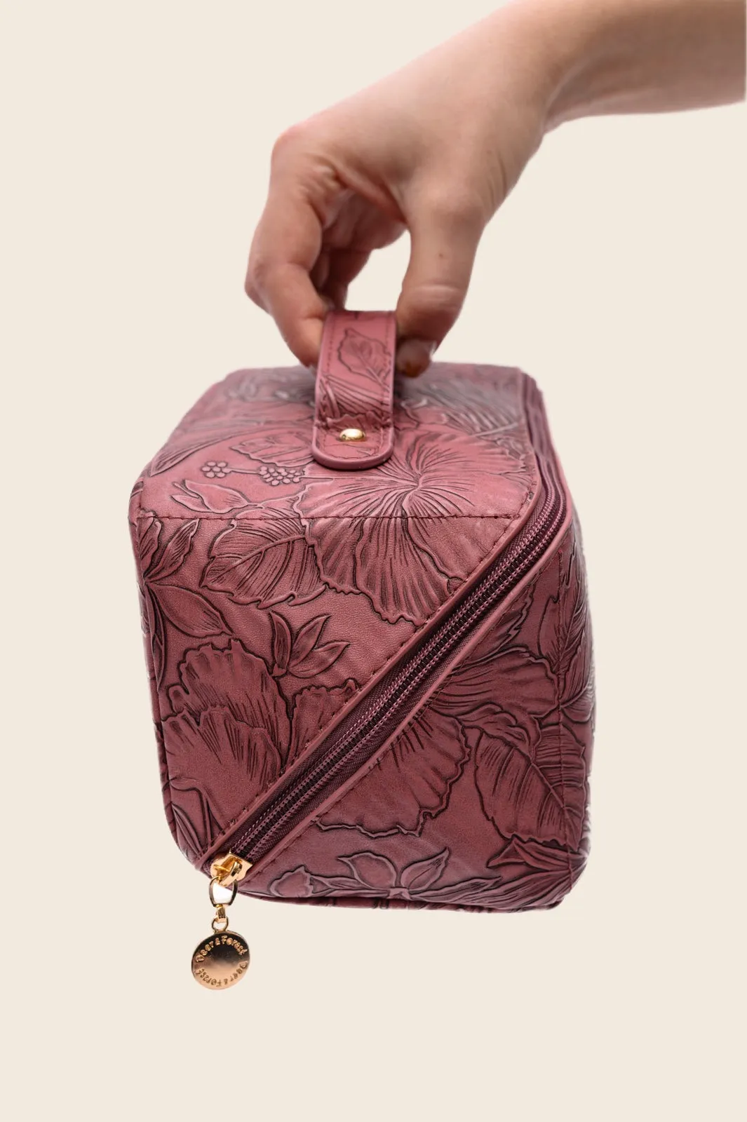 Life In Luxury Large Capacity Cosmetic Bag • Merlot