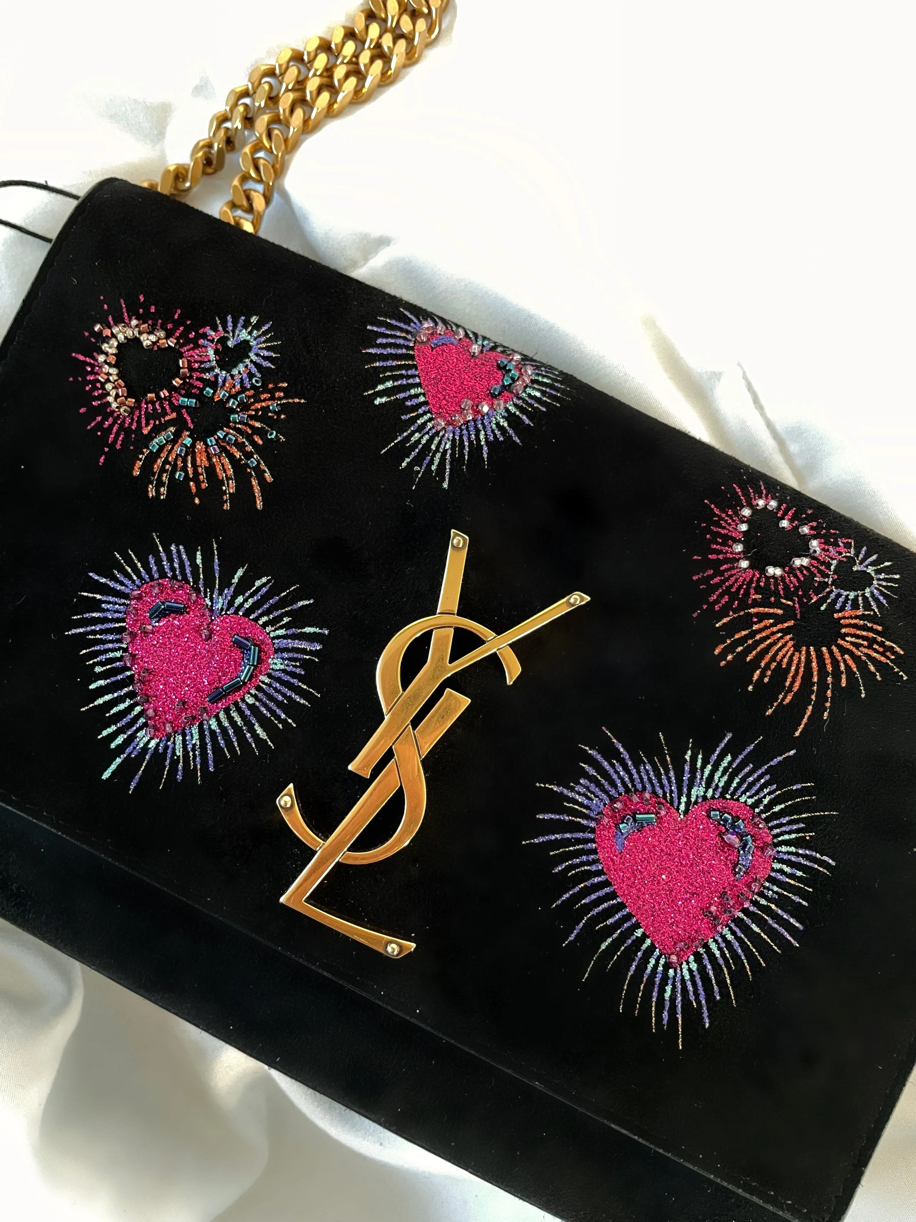 Limited Edition YSL Small Kate Hearts Bag