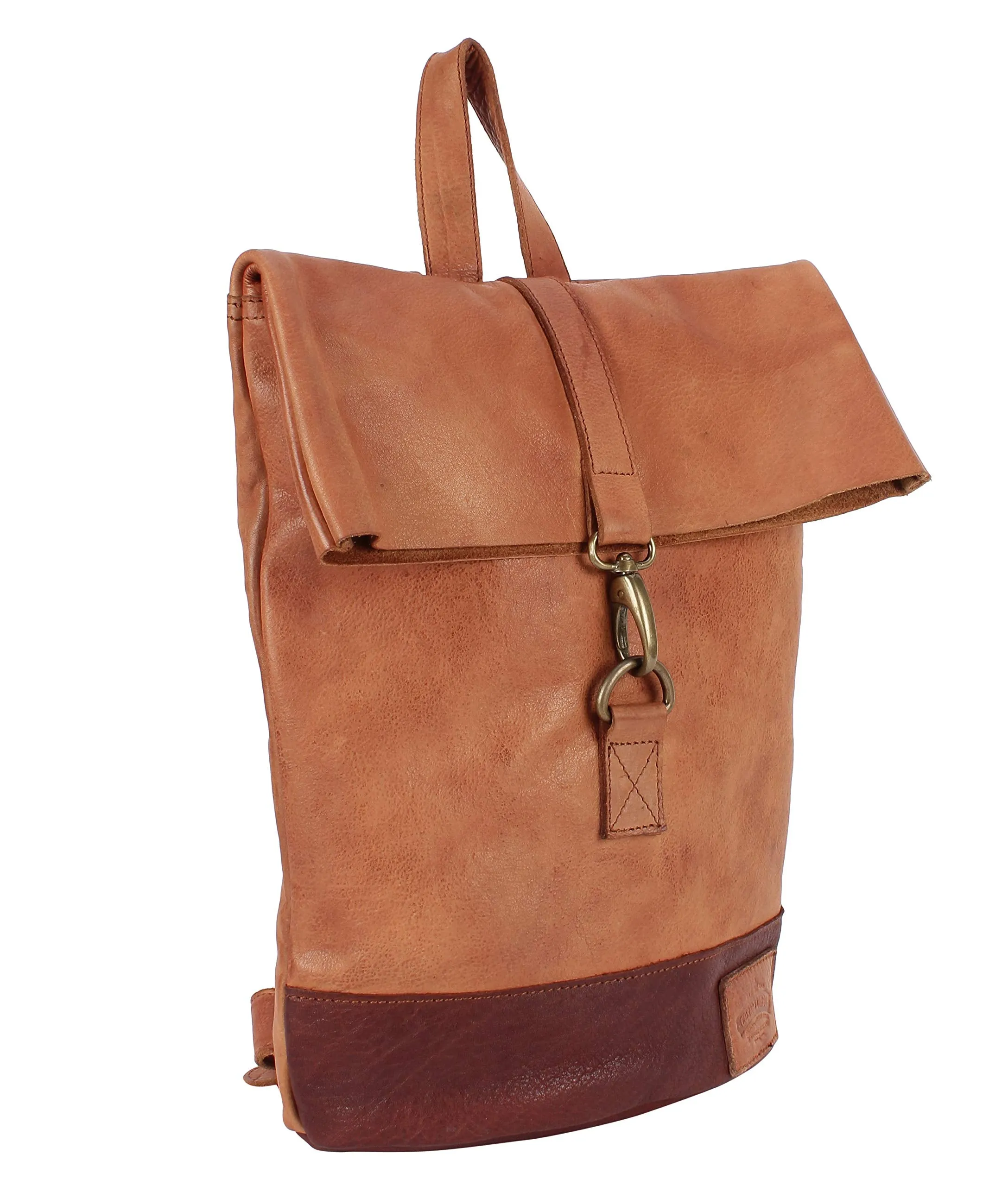 MUFUBU Cosmo London Leather Casual Backpack (Tan)