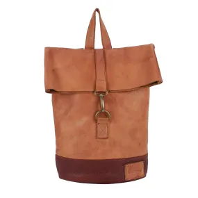 MUFUBU Cosmo London Leather Casual Backpack (Tan)