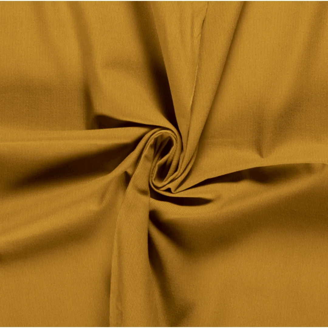 Needlecord Pocket Skirt - Mustard