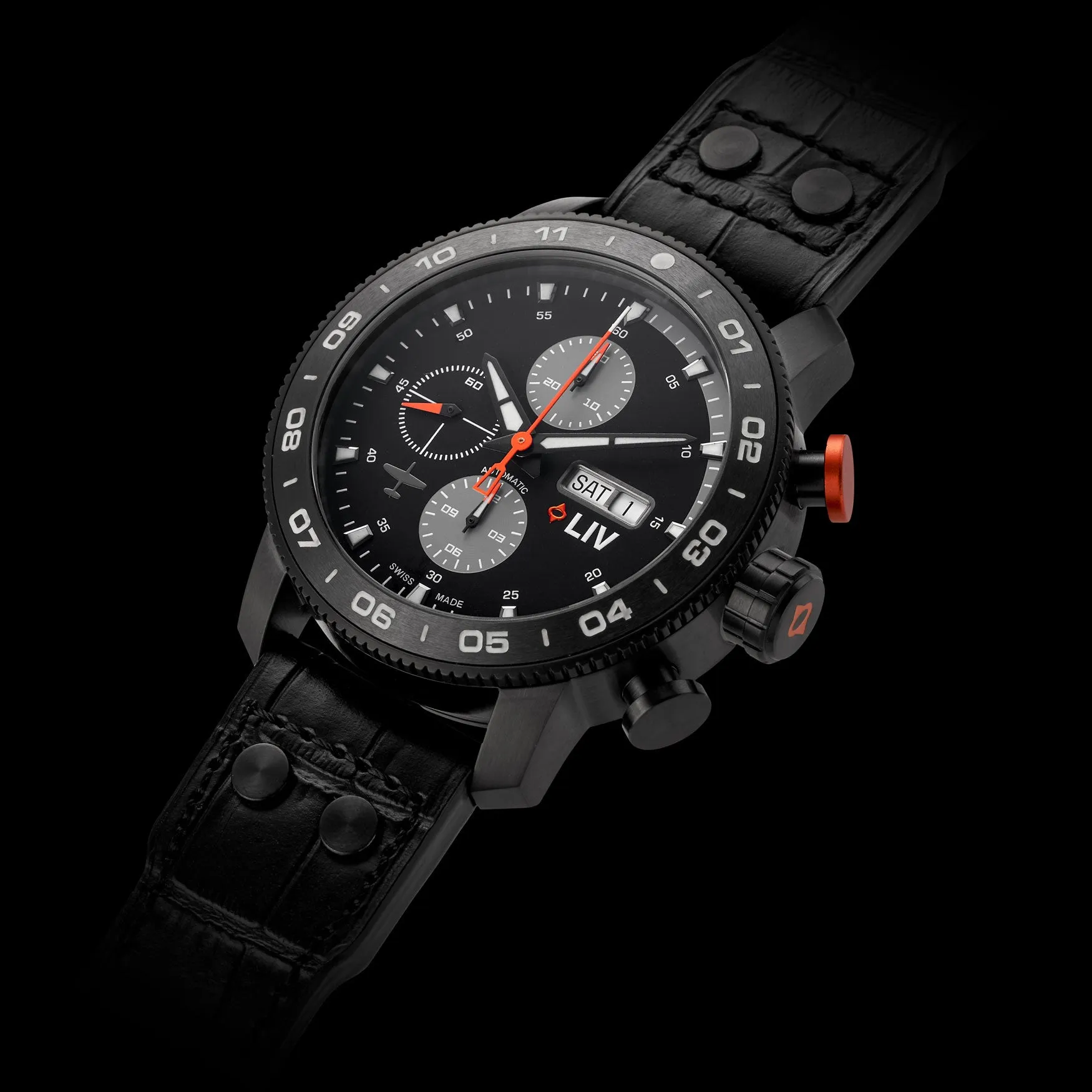 P-51 Black Titanium Chrono Black / Gray