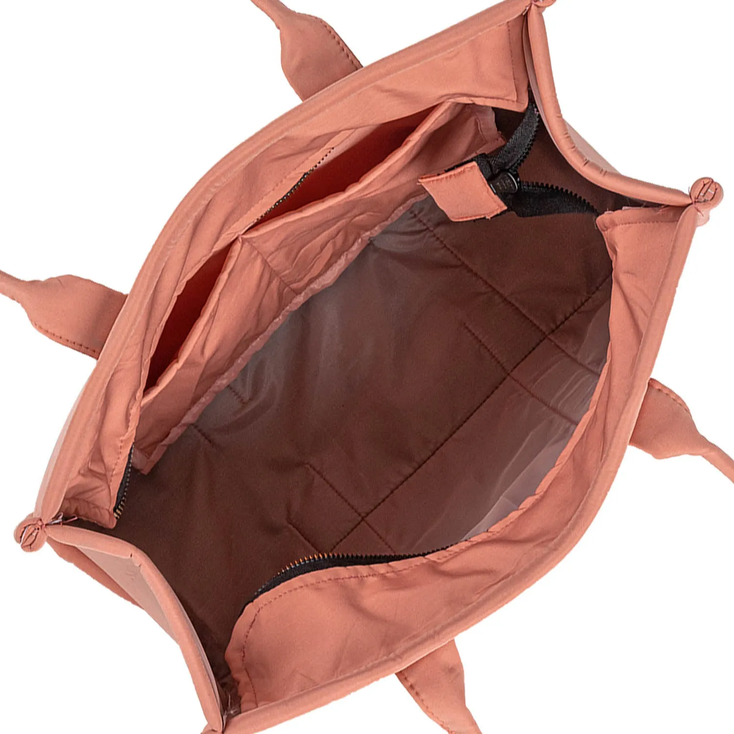 Plain Striped Tote - Peach Tote Bag