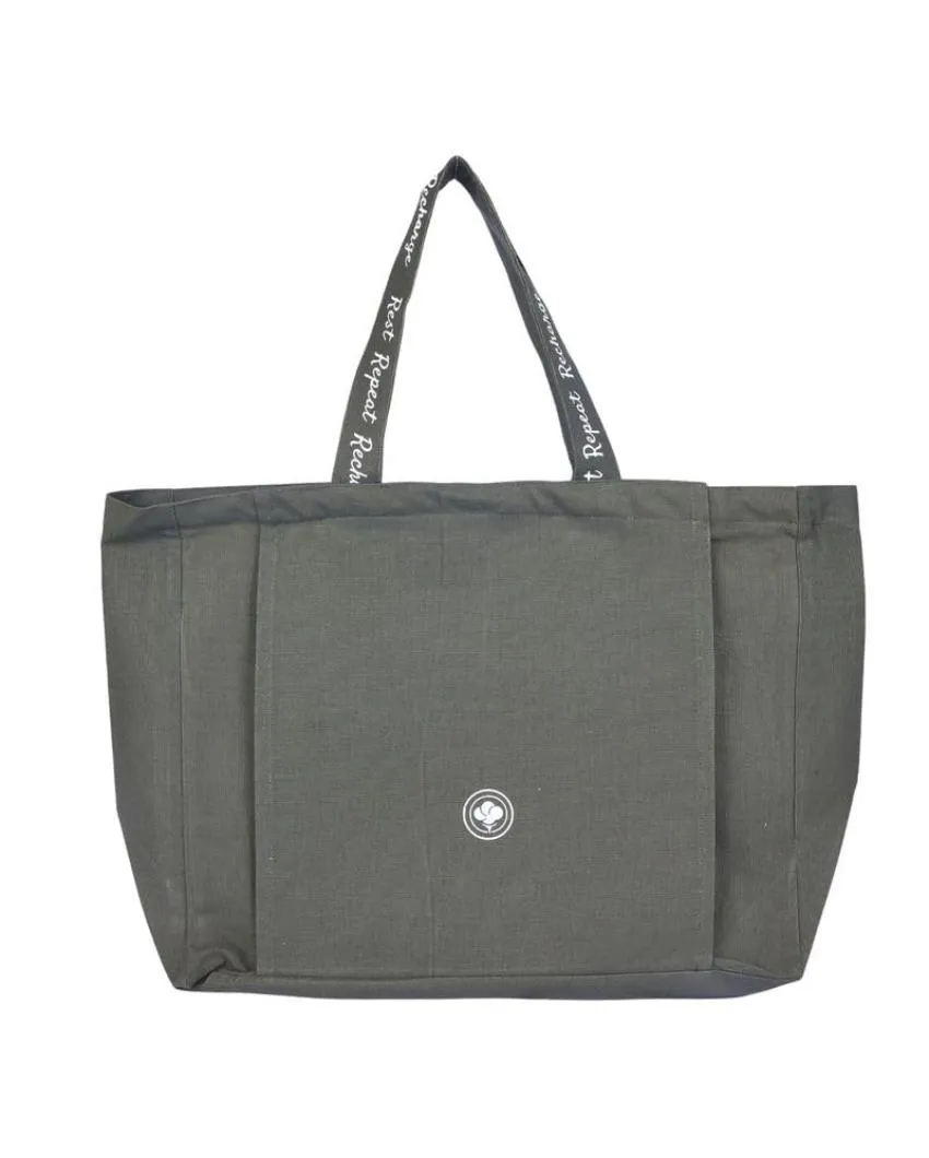 Premium Canvas Tote Bag with Zipper Closure | 16 x 14 inches