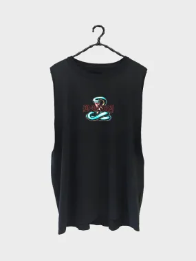 Snakey Bones Tank - Vintage Black