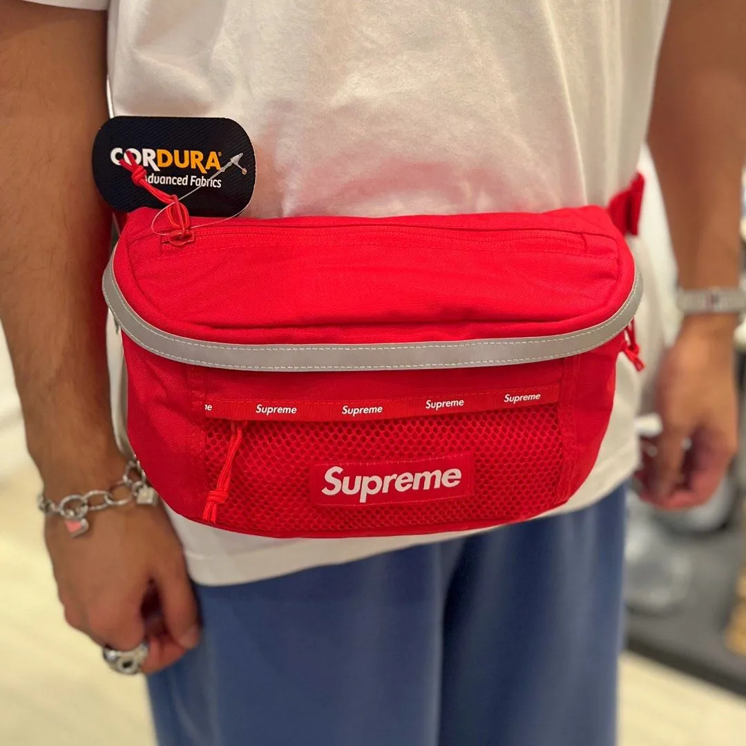 Supreme Reflective Waist Bag Red