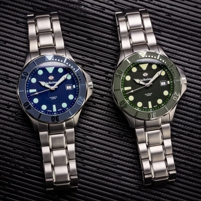 SWC Diver - Green (Swiss&nbsp;Made Limited&nbsp;Edition) 20x&nbsp;Layers&nbsp;of&nbsp;Super-Luminova