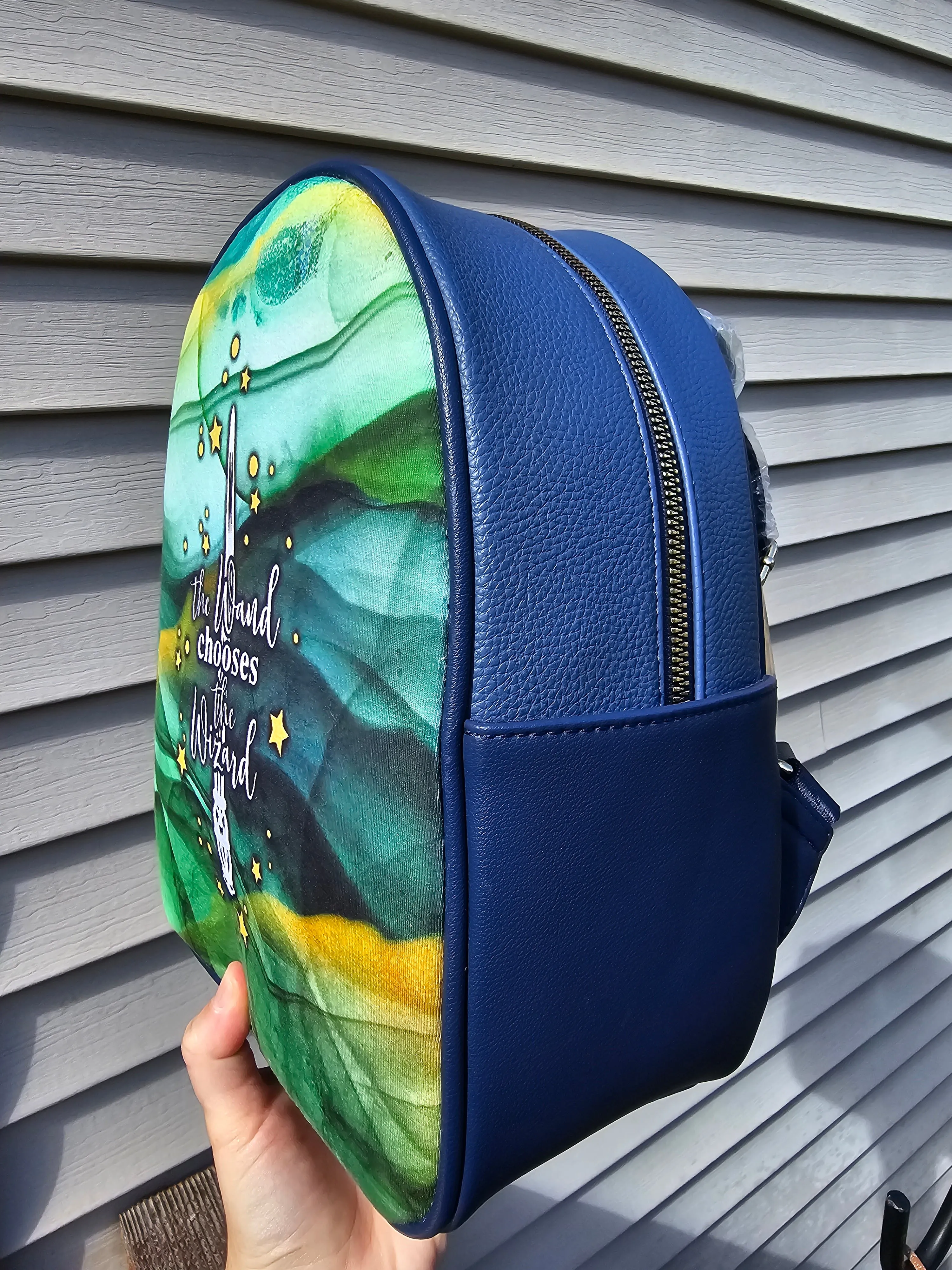 The wand chooses custom mini backpack