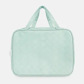 Woven Hanging Cosmetic Bag | Teal
