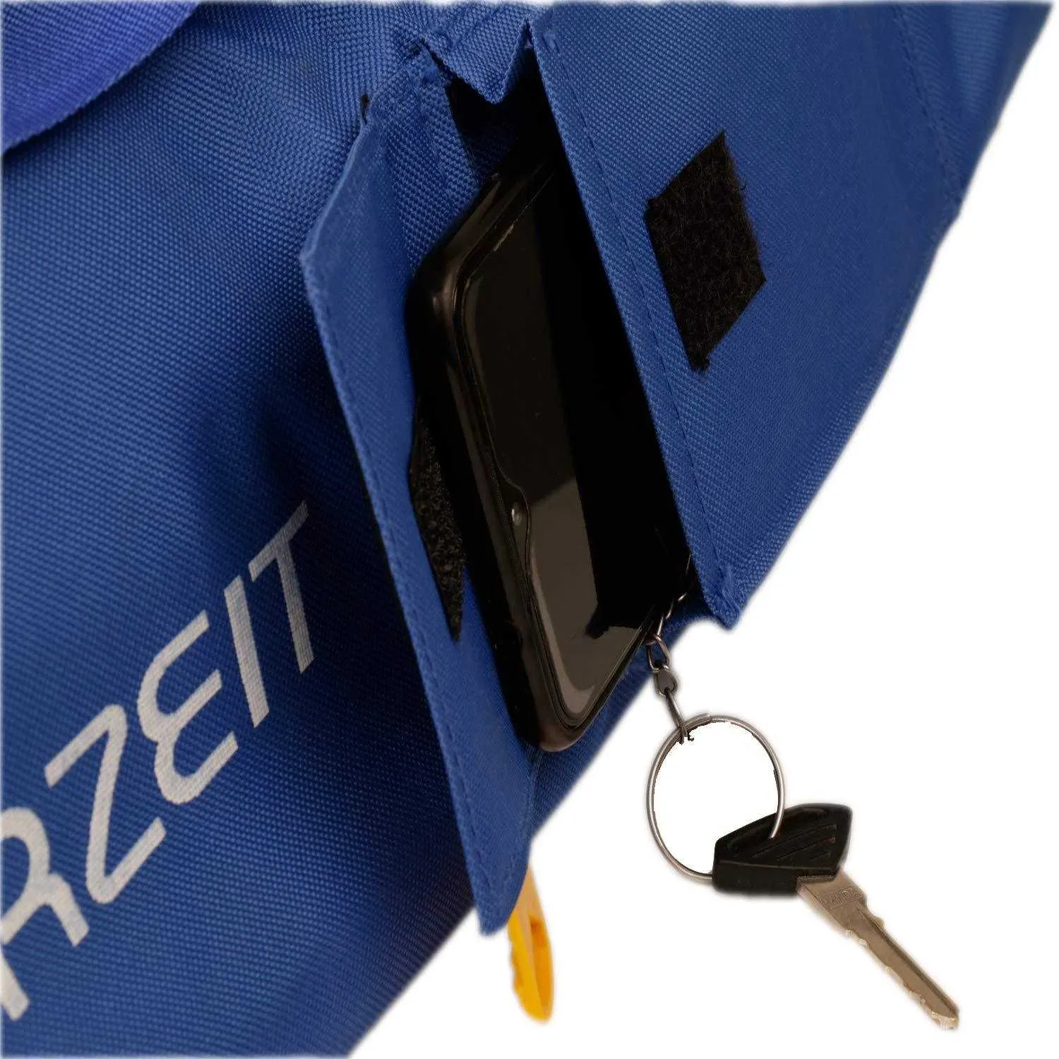 YogaMat Carry Bag with Pouch and Name Tag I Blue